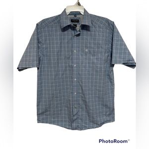 Ariat Pro Series Men’s size L shirt sleeve button down Blue